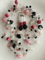 Halskette mit Ohrringen, Modeschmuck, Handmade, Top!