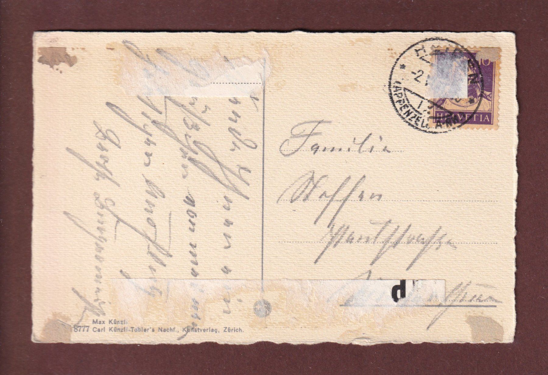 Cartoline postali: Strasse bei HEIDEN - 1931 – Usato da Pully venduto da nicecards 1