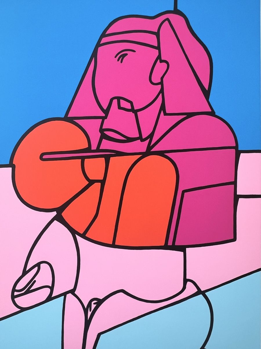 Grafiken & Lithographien: Valerio Adami Sphinx Serigraphie in 6 Farben 1970 – Gebraucht aus Adliswil von bilderboerse-zuerich 1