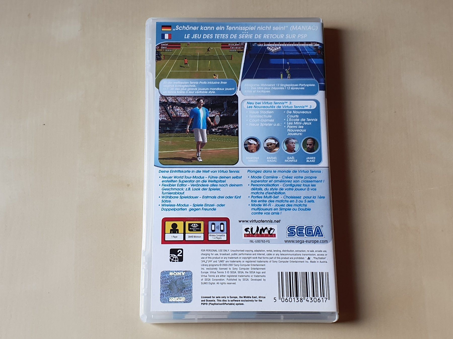Sony Giochi: Virtua Tennis 3 – Usato da Stansstad venduto da collectorsshop 1