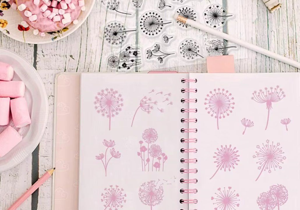 Timbri: Neues Set  Motivstempel Löwenzahn / Blumen – Nuovo e nell'imballaggio originale da Effretikon venduto da wenuss 4