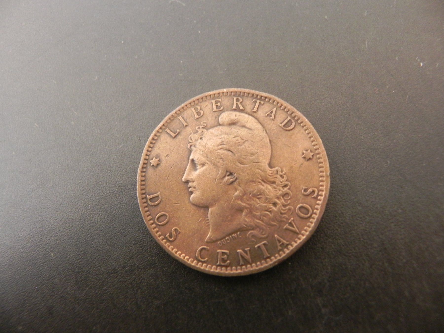Alle Münzen: Argentinien 2 Centavos 1890 – Gebraucht aus Biel/Bienne von Gogolozi