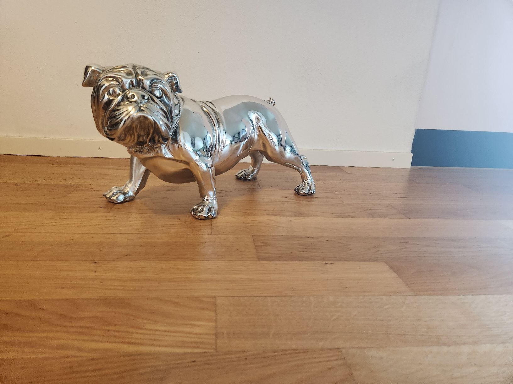 Statuette: 2 Silberne Bulldogge Dekofigur – Usato da Schlieren venduto da est_b2px 4