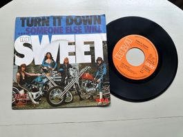SWEET tolle Single Turn it down Top 1974 Glam Hard Rock