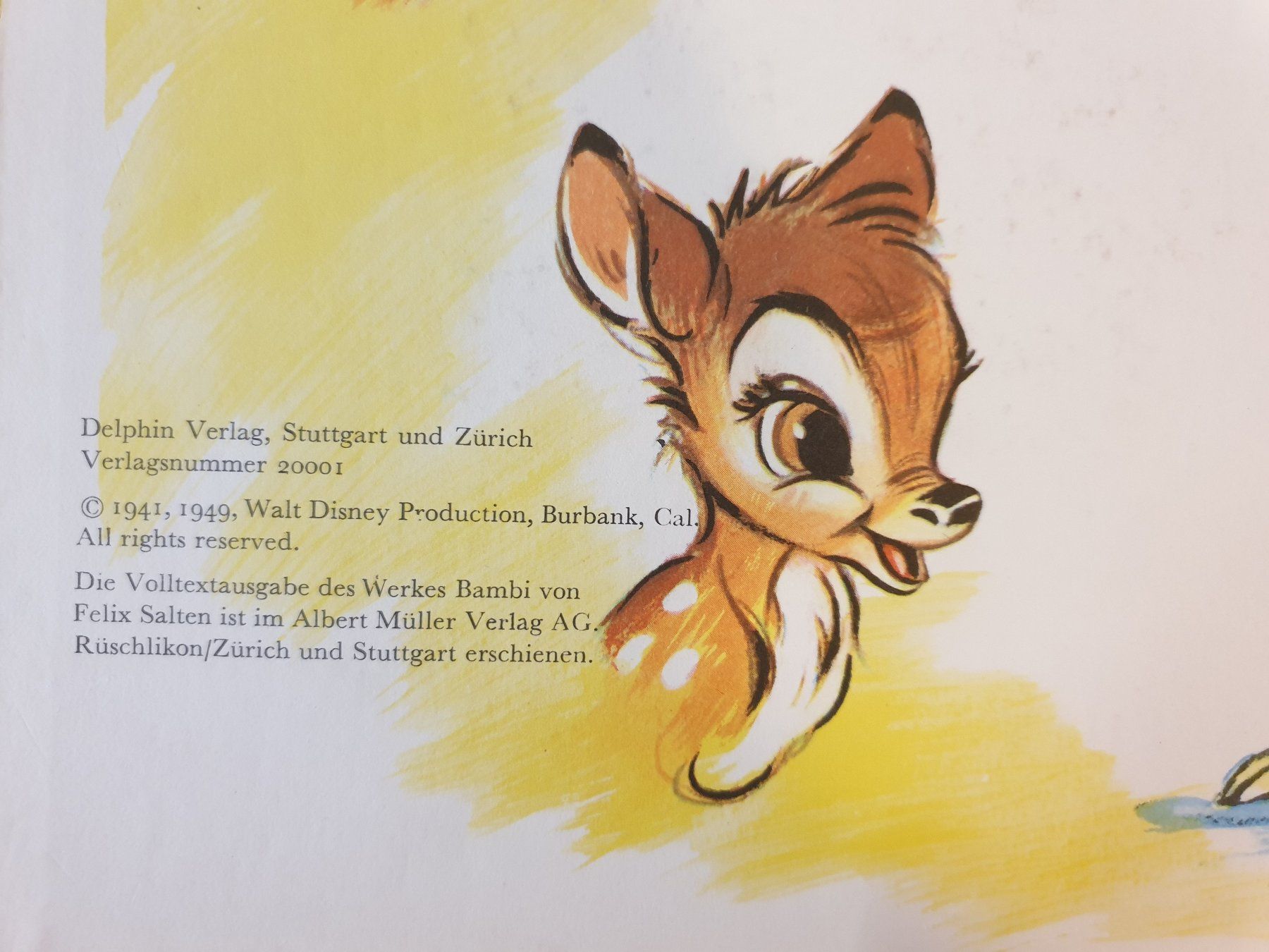 Livres: Bambi Buch Walt Disney Antik – D'occasion à Chur par copino 2