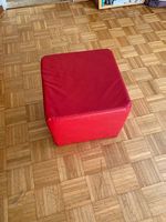Sitzhocker Kubus Rot