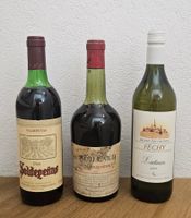 3 Flaschen Wein (Burgund, Spanien, Féchy) für Sammler / Deko