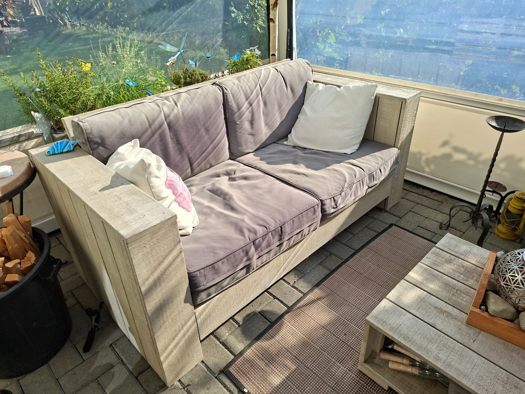 Set di tavolo e panche: Sitzgruppe Outdoor – Usato da Uezwil venduto da Nikilauda1 2