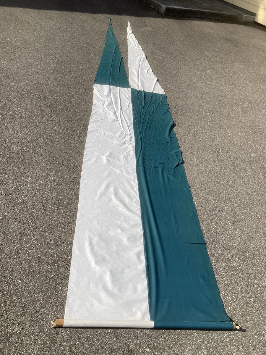 Bandiere: Grün Weiss Fahne ca. 5 Meter – Usato da Niederuzwil venduto da Miami1999 1
