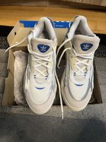 Adidas Niteball II Trainers White/Blue, Size 44 2/3