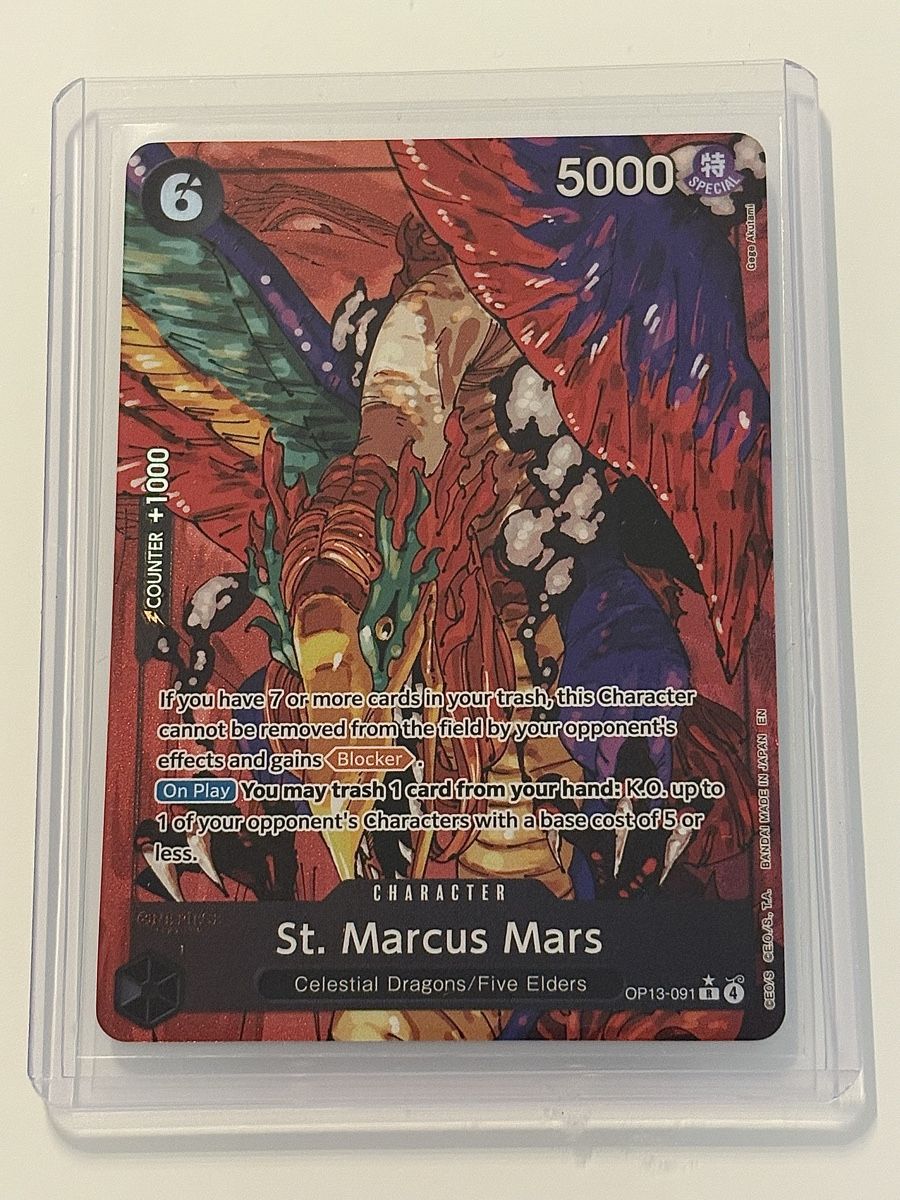 Bandai Sammelbilder & Trading cards: One Piece TCG - St. Marcus Mars OP13-091 – Neu (gemäss Beschreibung) aus Pieterlen von Mira_o7