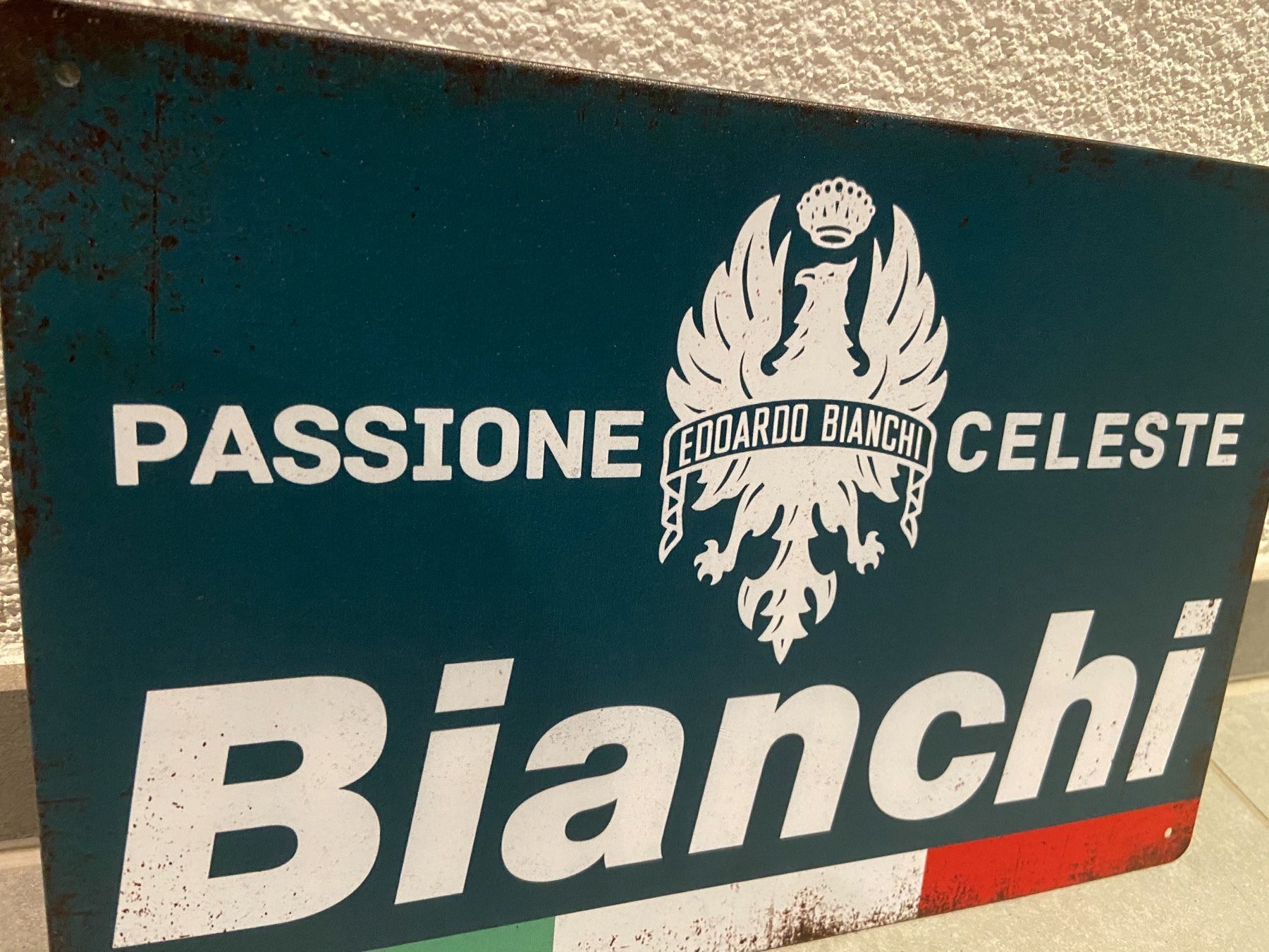 Insegne: EDOARDO BIANCHI Tafel EinzigartigNeu – Nuovo e nell'imballaggio originale da Seon venduto da Aaargauer01 6