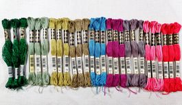 27x DMC Mouliné 117 Stickgarn Vintage 80er 90er