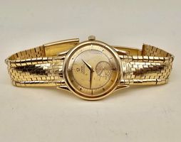 OMEGA CENTENARY CHRONOMETER * BRICK-BRACELET 18K GOLD! *