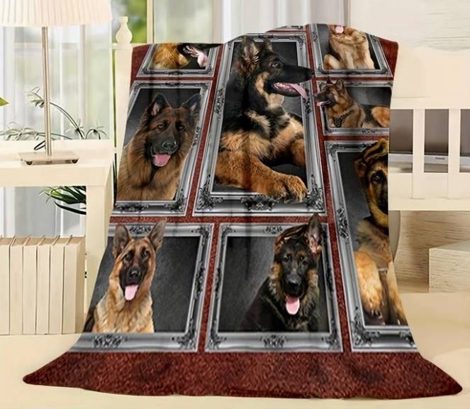 Decken: Kuschel Decke mit Deutscher Schäferhund 150x200cm – Neu und originalverpackt aus Langenbruck von Gumsi 1