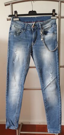 Jeanshose Gr. 32/34 blau mit Kette
