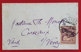 PRO JUVENTUTE 4 FREIBURGER MÄDCH. 1916 GENEVE CORSEAUX VEVEY