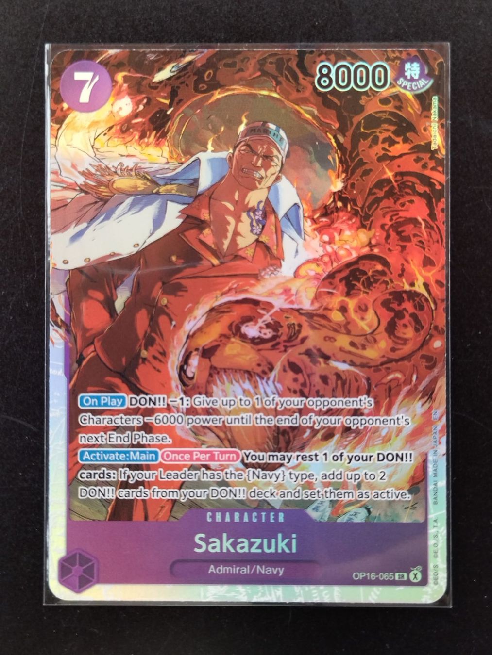 Bandai Carte collezionabili: Sakazuki OP16-065 SR, EN – Nuovo (secondo la descrizione) da Ins venduto da phil_sinn