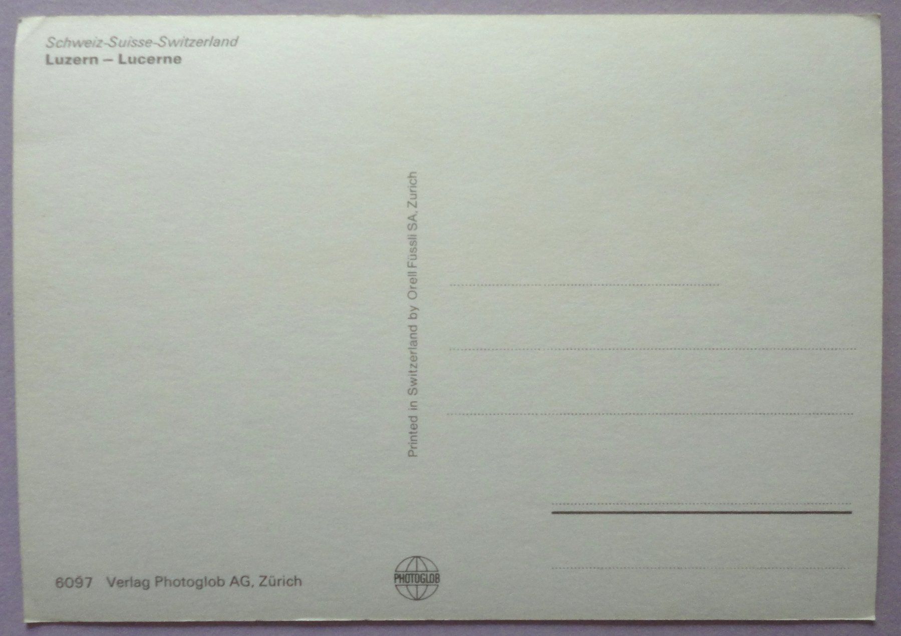 Cartes postales: Luzern - Lucerne – D'occasion à Fétigny par Billy2miny 1