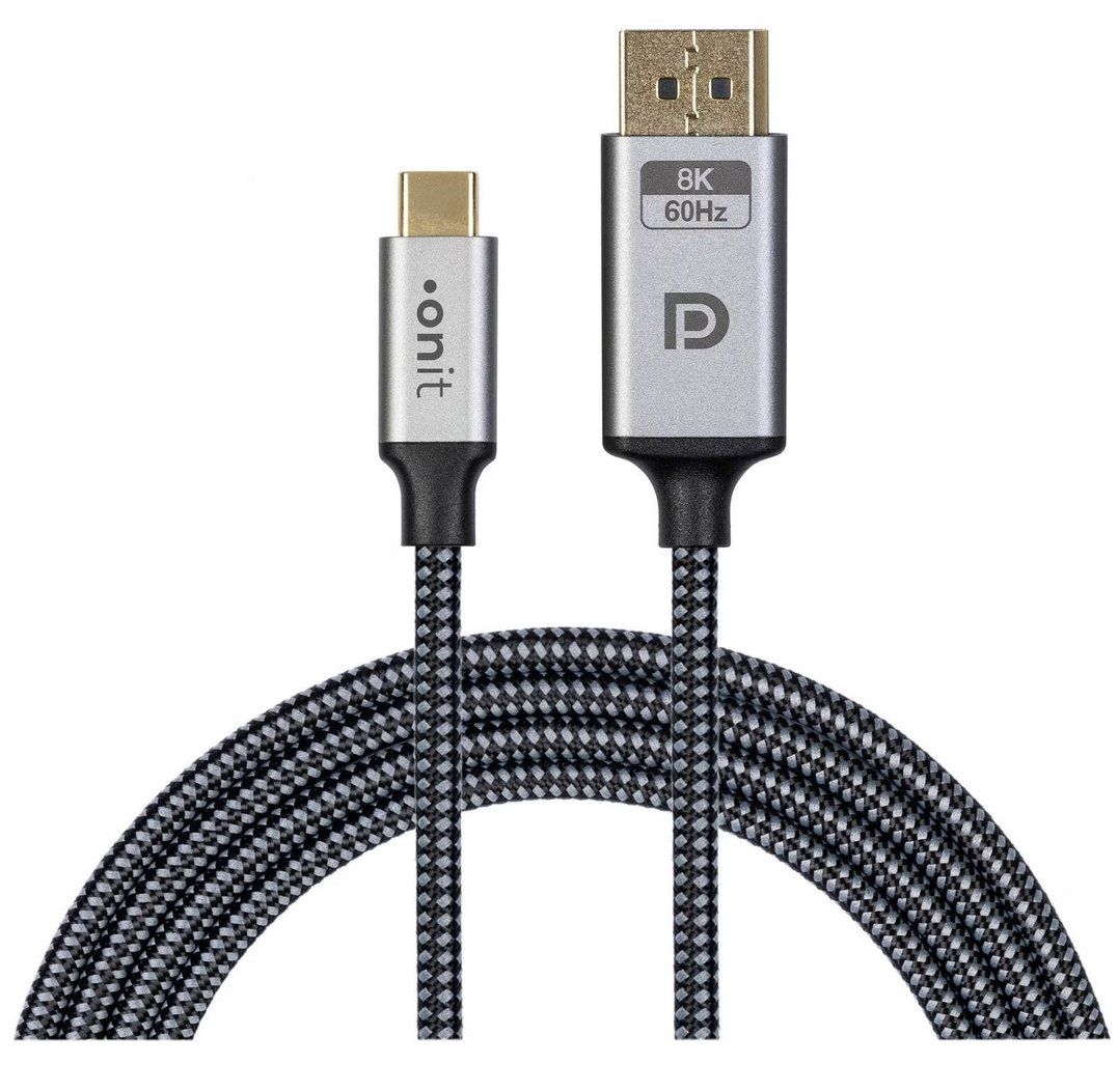 Cavi: 1x Kabel USB Type-C - DisplayPort, 2 m - NEU – Nuovo e nell'imballaggio originale da Langwiesen venduto da Restposten-24