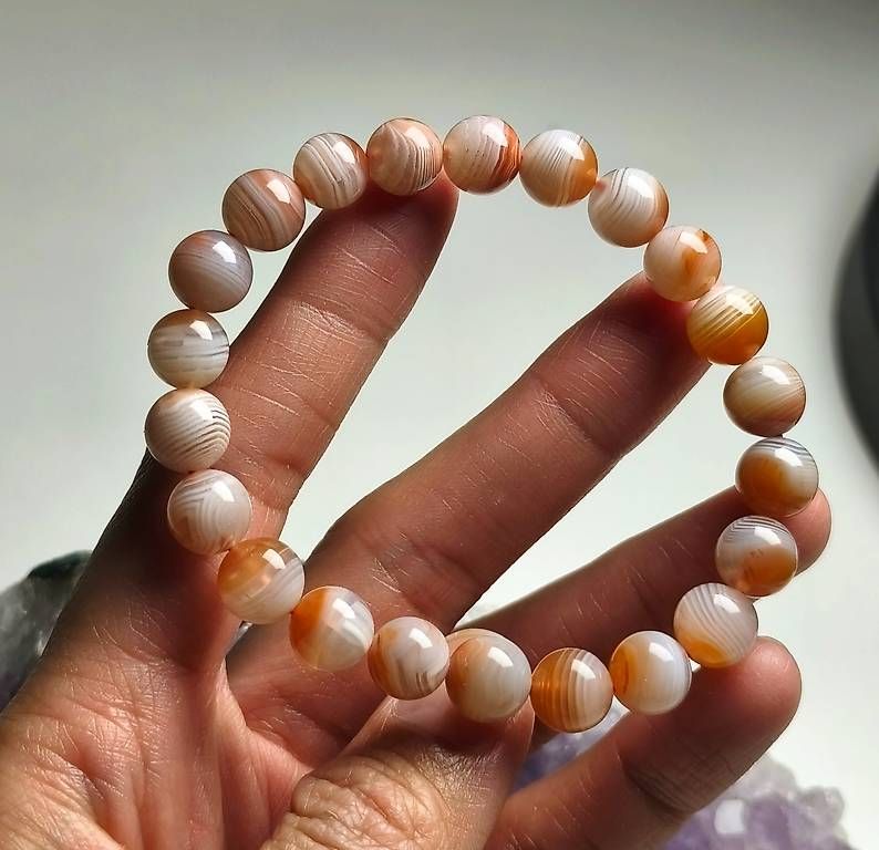 Armbänder & -reifen: Bracelet en agate 8. 5mm – Gebraucht aus Ursy von tan_8qdl 4