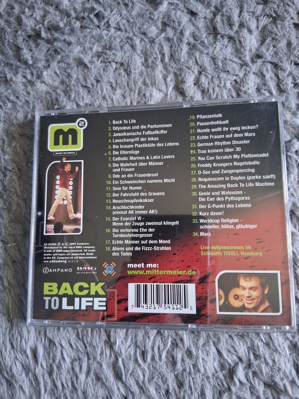 CD: MICHAEL MITTERMEIER     BACK TO LIFE    CD – Usato da Wetzikon ZH venduto da Ramones01 1