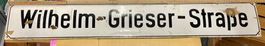 Emailschild/Strassenschild/Wilhelm-Grieser-Strasse/Antik