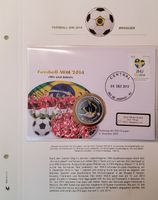 Fussball WM 2014 - Los 2 - 17 Briefe - 1 Münzbrief