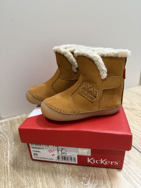 Bottines enfant fille synthétique zippées - marron, Chaussures