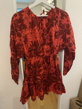 Floral dress red & bordeaux - Faithfull the brand