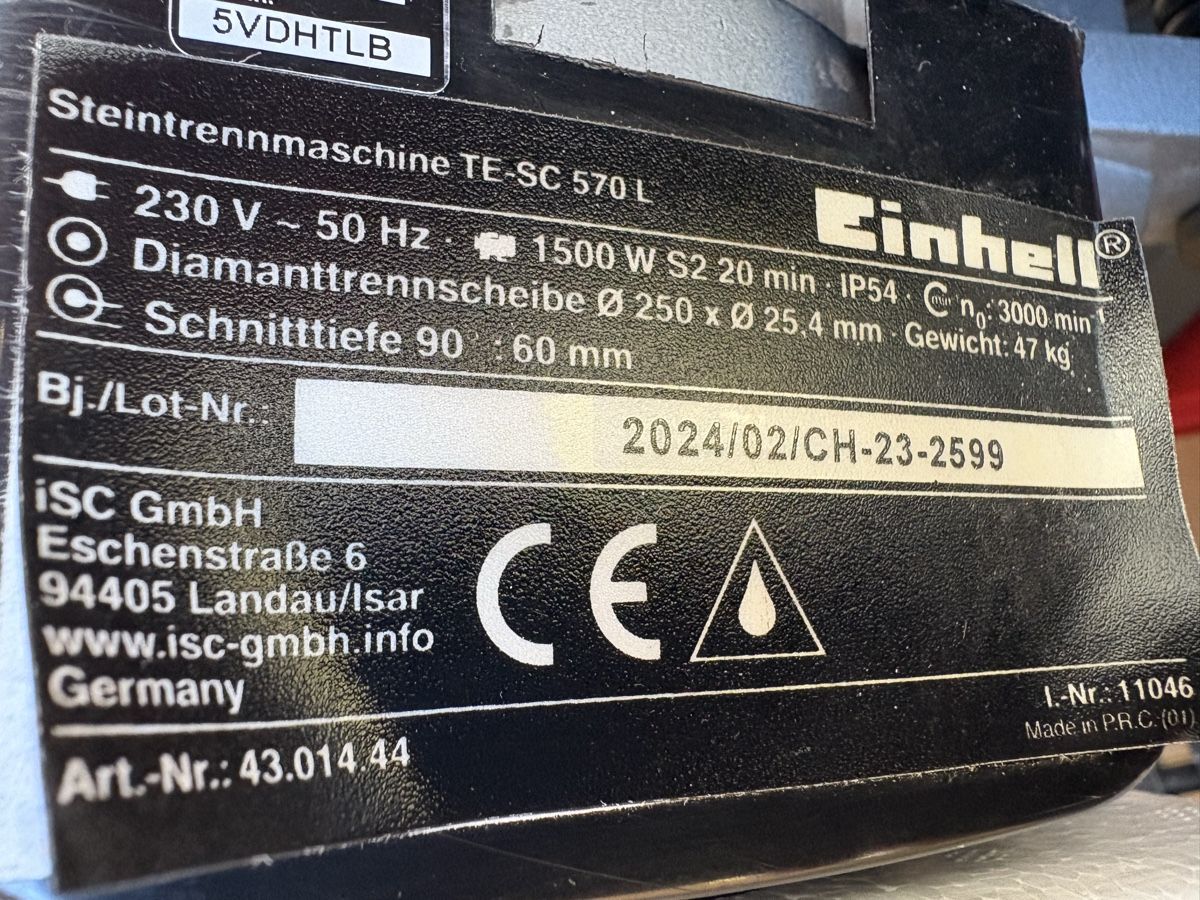 Einhell Seghe: Steintrennmaschiene / Trennmaschiene von Einhell – Usato da Rümlang venduto da euqinom16 6
