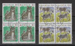 1990 Nr. 790 Katze und 1994, Nr. 867 Ziegen gest.
