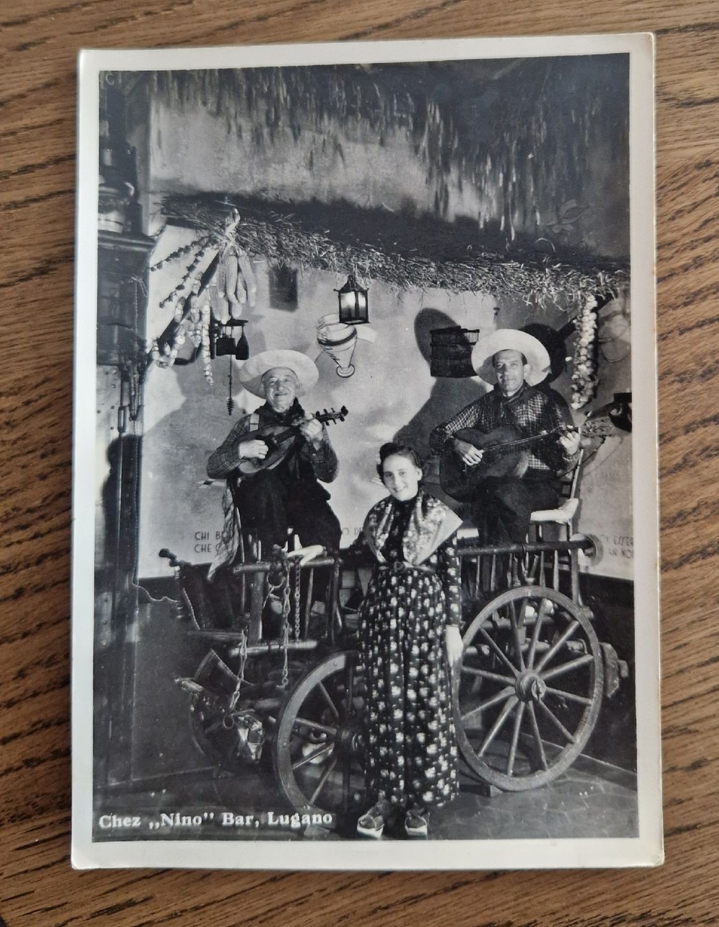 Cartoline postali: Chez "Nino" Bar, Lugano, 1947 – Usato da Ebikon venduto da Donar50