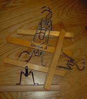 5 Hosen Kleiderbügel Holz