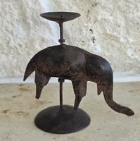 Kerzenständer Elefant Metall rostig 