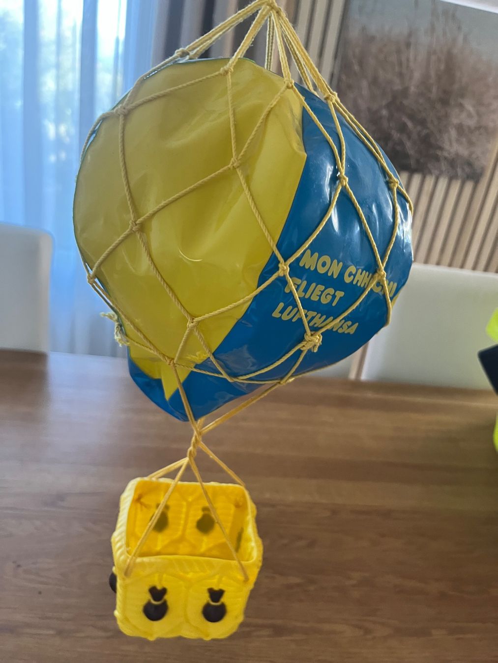 Monchhichi Giocattoli: Heissluftballon Monchichi blau-gelb – Usato da Meggen venduto da Sternenhi7 1