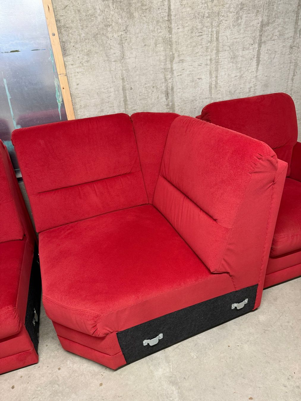 Divani: Edles rotes LIPO Ecksofa, echtes Alcantara – Usato da Seewil venduto da postmaster77 7