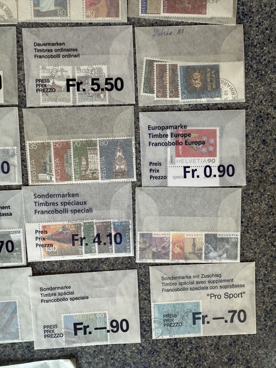 Alle Briefmarken: Schweiz - ABOWARE hoher Anschaffungswert – Gebraucht aus Schmitten / FR von Samsara169 8