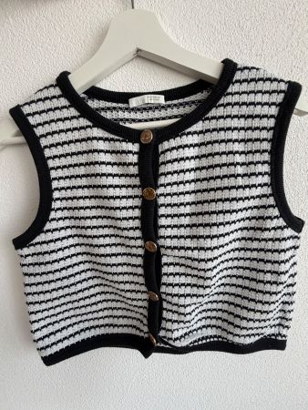 Strickweste Zara gestreift