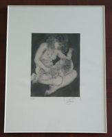 Hans Erni gerahmte Original Radierung 61/90 signiert