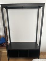 IKEA Hemnes Kleiderschrank offen schwarz