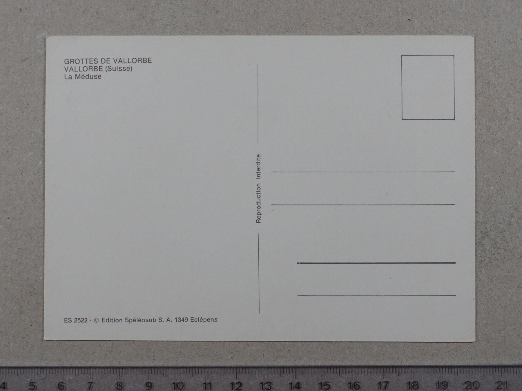 Cartoline postali: Vallorbe, grottes, Höhle – Usato da Lenzburg venduto da fh1 1
