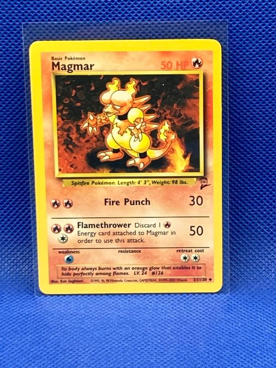 Pokemon BASE SET 2 / Magmar 51 / 130 EN - (EX) (Gebraucht) in Baar für ...