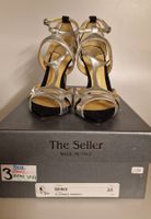 The Seller,  Damenschuhe, Sandalen Silber, Gr. 35 Neu