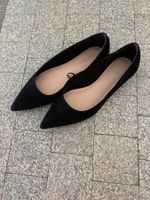 Ballerinas Schwarz Grösse 40 (Wildleder, Ungetragen)