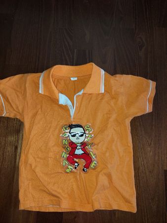 Orangefarbenes Kinder Polo Shirt Gr. 2 - Top Zustand!