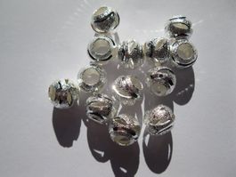 7 Stardust Perlen, gestanzt, 10mm