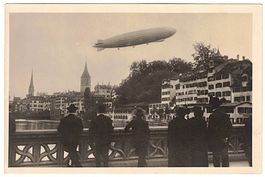 Karte "Amerika-Zeppelin" über Zürich 11.9.1924 - ungelaufen