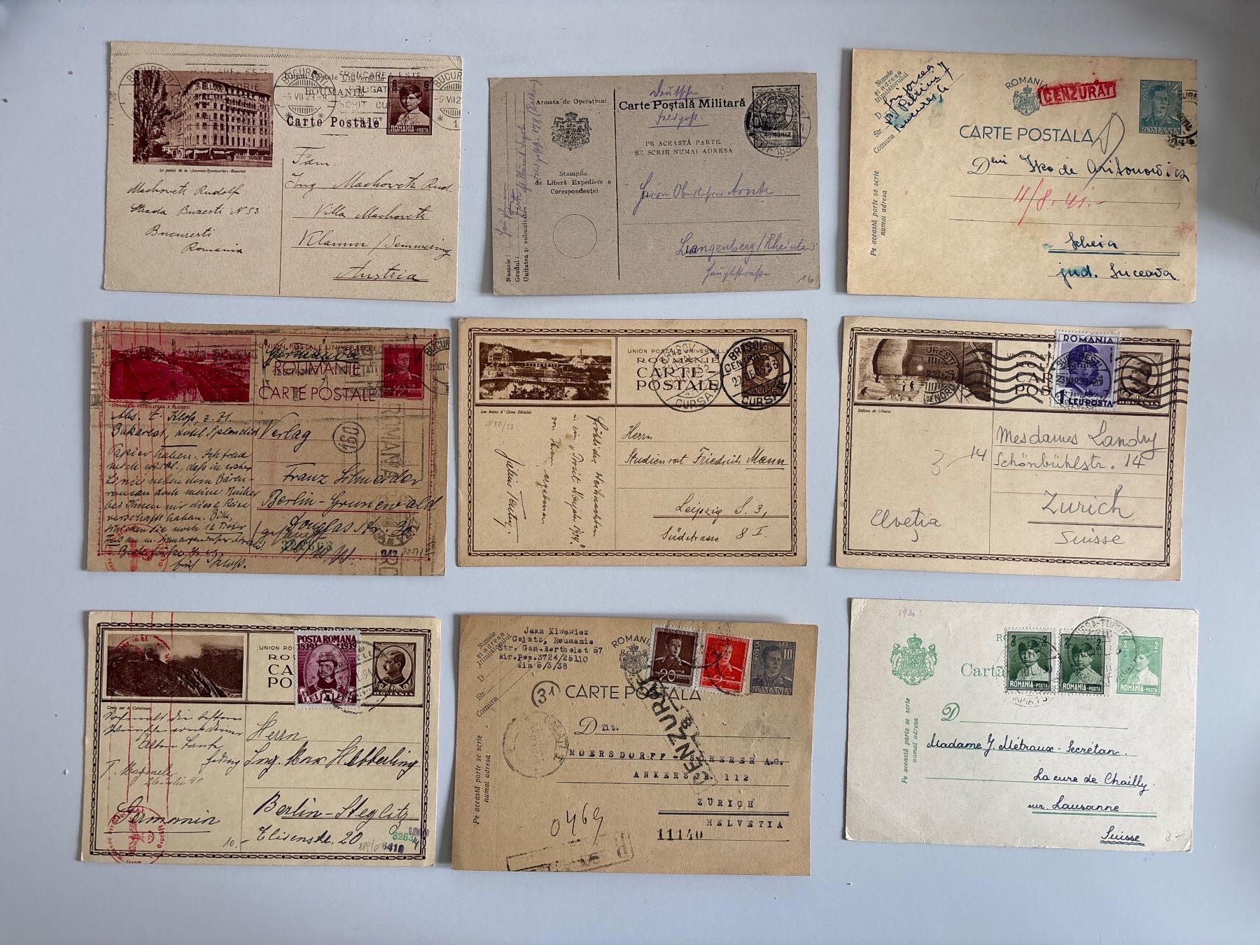 Alle Briefmarken: Lot Postarten Rumänien – Gebraucht aus Adliswil von derrick0825