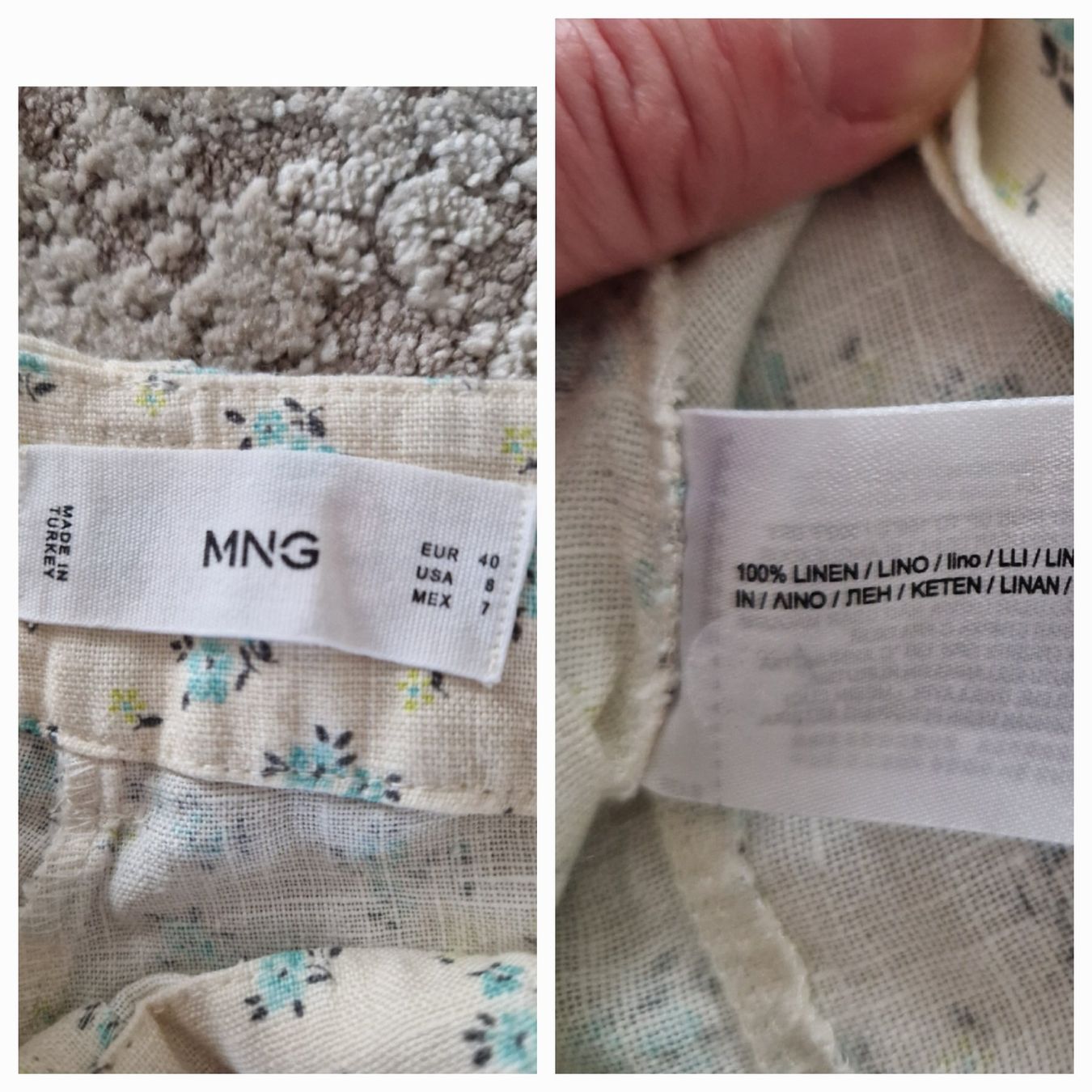 Mango Anzüge & Kostüme: Mango Damenanzug Leinen Blumenmuster Neu Gr. M/40 – Neu und originalverpackt aus Erlinsbach SO von ULIKH 9